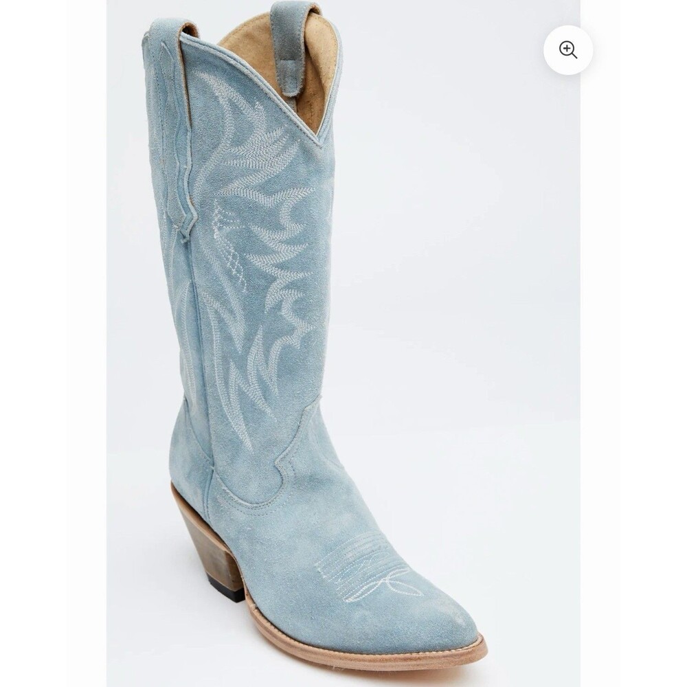 Demo Try On Idyllwind Charmed Life 12" Western Boot Blue Women's Size 9B Suede